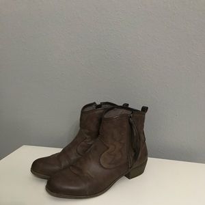 Brown booties